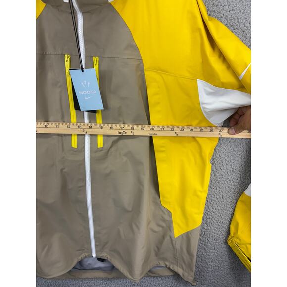 Nike x Nocta Vivid Sulfur L'Art Bala Tech Jacket Mens XXL Yellow NEW 2XL $500 - Picture 3 of 14